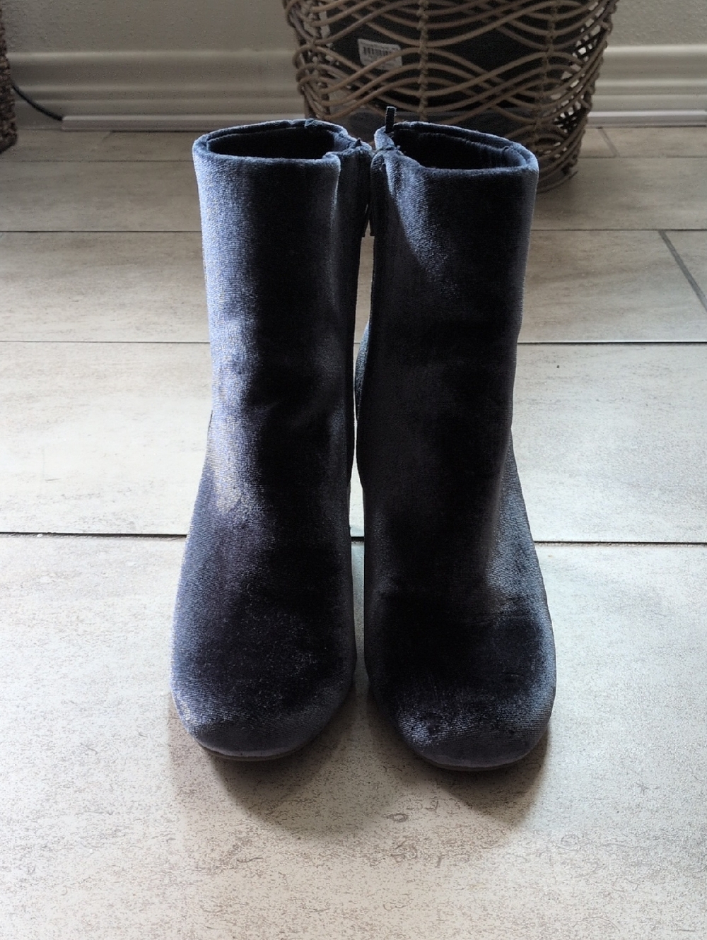 Old Navy Velvet Ankle Boots